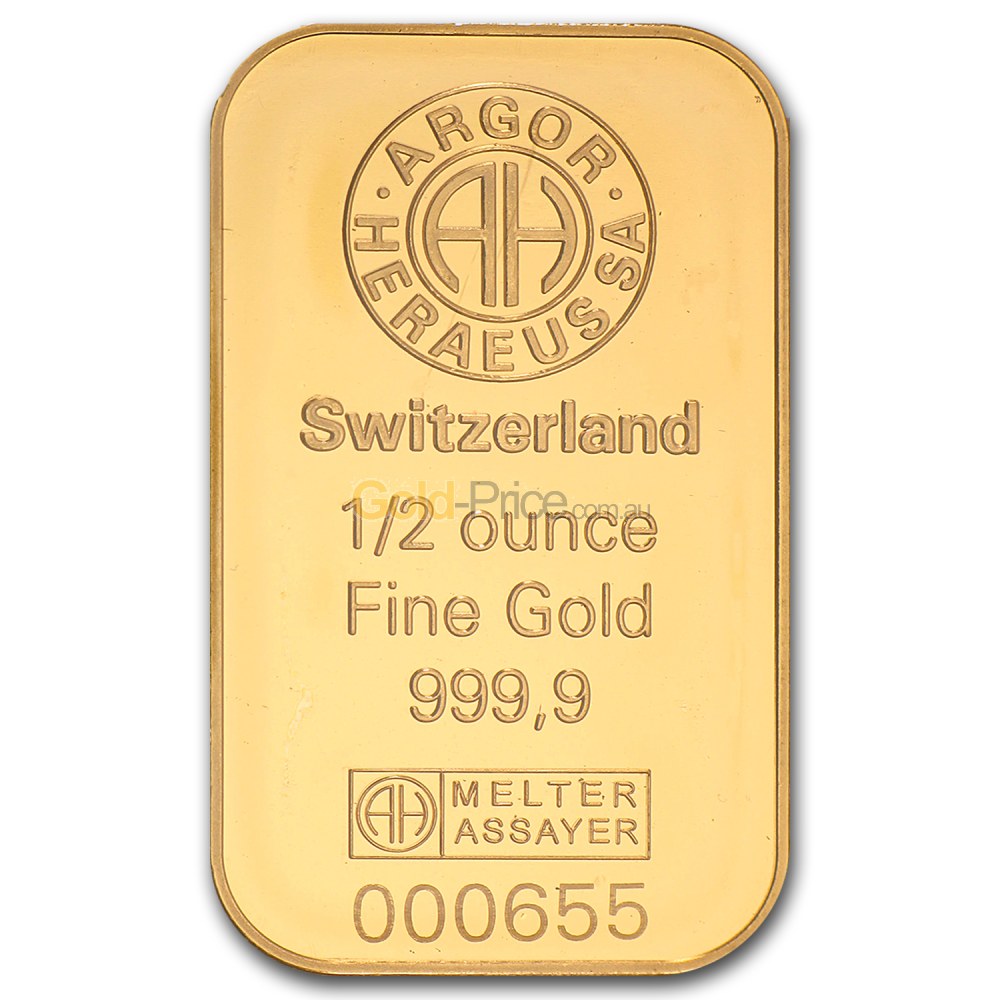 Gold bar price comparison Buy 1/2 ounce gold