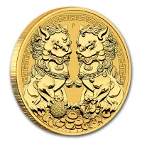 Double Pixiu Gold Coins for Sale