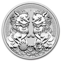 Double Pixiu Silver Coins for Sale