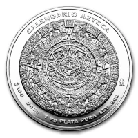 Aztec Calendar Silver Coins for Sale