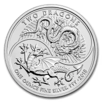 Two Dragons Silver Coins for Sale