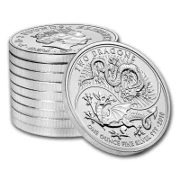 Two Dragons Silver Coins for Sale