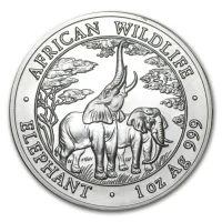 Zambia Elephant Silver Coins for Sale